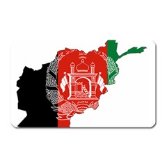 Afghanistan Flag Map Magnet (rectangular) by abbeyz71