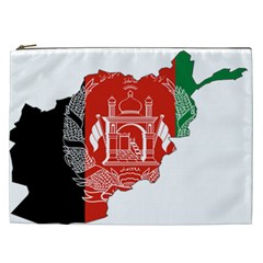 Afghanistan Flag Map Cosmetic Bag (xxl) by abbeyz71