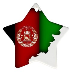 Afganistan Flag Map Ornament (star) by abbeyz71