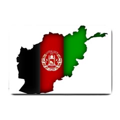 Afganistan Flag Map Small Doormat  by abbeyz71