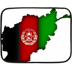 Afganistan Flag Map Double Sided Fleece Blanket (mini)  by abbeyz71