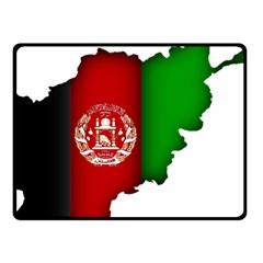 Afganistan Flag Map Fleece Blanket (small) by abbeyz71