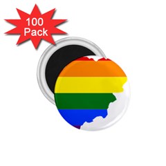 Lgbt Flag Map Of Afghanistan 1 75  Magnets (100 Pack)  by abbeyz71