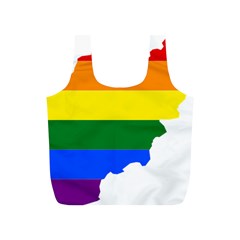 Lgbt Flag Map Of Afghanistan Full Print Recycle Bag (s) by abbeyz71