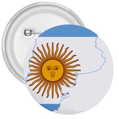 Flag Map Of Argentina & Islas Malvinas 3  Buttons by abbeyz71