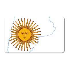 Flag Map Of Argentina & Islas Malvinas Magnet (rectangular) by abbeyz71