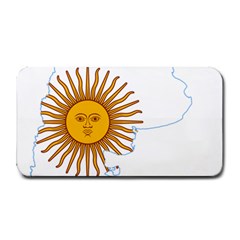 Flag Map Of Argentina & Islas Malvinas Medium Bar Mats by abbeyz71