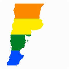 Lgbt Flag Map Of Argentina Small Garden Flag (two Sides) by abbeyz71