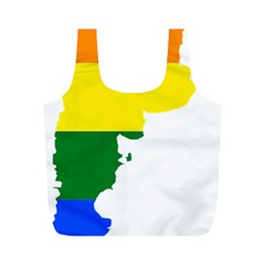 Lgbt Flag Map Of Argentina Full Print Recycle Bag (m) by abbeyz71