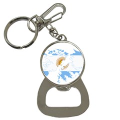 Flag map of Islas Malvinas Bottle Opener Key Chain