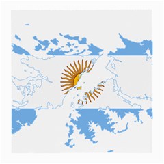 Flag map of Islas Malvinas Medium Glasses Cloth (2 Sides)