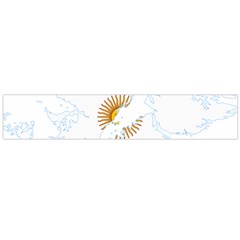 Flag Map Of Islas Malvinas Large Flano Scarf  by abbeyz71
