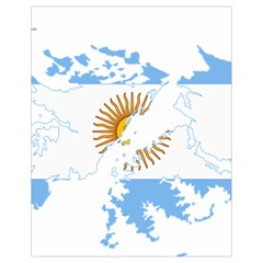 Flag Map Of Islas Malvinas Drawstring Bag (small) by abbeyz71