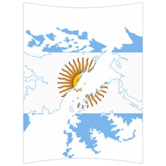 Flag map of Islas Malvinas Back Support Cushion