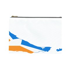 Flag Map Of Tierra Del Fuego Province, Argentina Cosmetic Bag (large) by abbeyz71