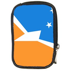 Flag Of Tierra Del Fuego Province, Argentina Compact Camera Leather Case by abbeyz71