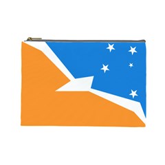 Flag Of Tierra Del Fuego Province, Argentina Cosmetic Bag (large) by abbeyz71