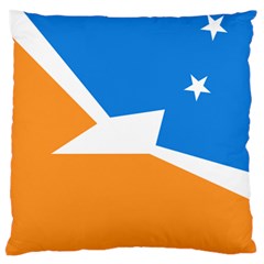 Flag Of Tierra Del Fuego Province, Argentina Large Cushion Case (two Sides) by abbeyz71