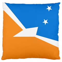Flag Of Tierra Del Fuego Province, Argentina Standard Flano Cushion Case (two Sides)