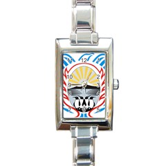 Coat Of Arms Of Tierra Del Fuego Province, Argentina Rectangle Italian Charm Watch by abbeyz71