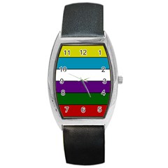 Flag Of Rio Grande, Argentina Barrel Style Metal Watch by abbeyz71