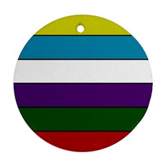 Flag Of Rio Grande, Argentina Round Ornament (two Sides) by abbeyz71