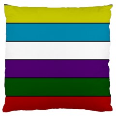 Flag Of Rio Grande, Argentina Large Flano Cushion Case (one Side) by abbeyz71