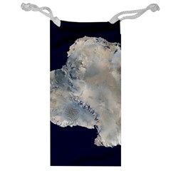 Satellite Image Of Antarctica Jewelry Bag by abbeyz71