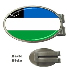 Flag Of Argentine Province Of Río Negro Money Clips (oval)  by abbeyz71