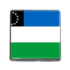 Flag Of Argentine Province Of Río Negro Memory Card Reader (square 5 Slot) by abbeyz71