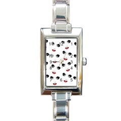 Bianca Del Rio Pattern Rectangle Italian Charm Watch by Valentinaart