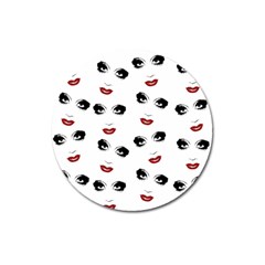 Bianca Del Rio Pattern Magnet 3  (round) by Valentinaart