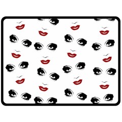 Bianca Del Rio Pattern Fleece Blanket (large)  by Valentinaart