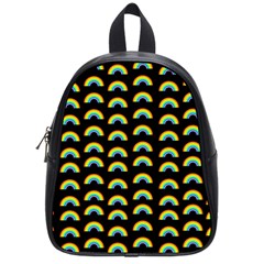 Pride Rainbow Flag Pattern School Bag (small) by Valentinaart