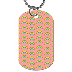 Pride Rainbow Flag Pattern Dog Tag (two Sides) by Valentinaart