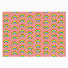 Pride Rainbow Flag Pattern Large Glasses Cloth (2 Sides) by Valentinaart