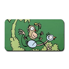 Ostrich Jungle Monkey Plants Medium Bar Mats