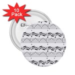 Notes Lines Music 2.25  Buttons (10 pack)  Front