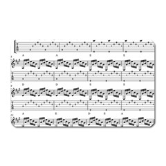 Notes Lines Music Magnet (rectangular) by Mariart