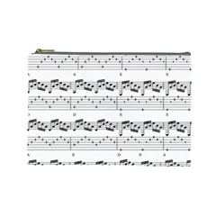 Notes Lines Music Cosmetic Bag (large)