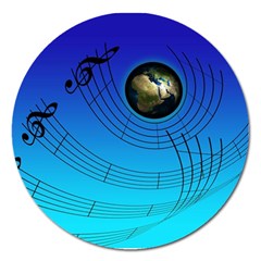 Music Reble Sound Concert Magnet 5  (round) by HermanTelo