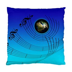 Music Reble Sound Concert Standard Cushion Case (two Sides) by HermanTelo