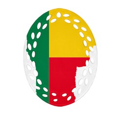 Benin Africa Borders Country Flag Ornament (oval Filigree) by Sapixe