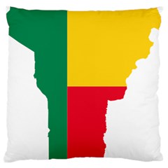 Benin Africa Borders Country Flag Standard Flano Cushion Case (two Sides) by Sapixe