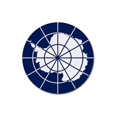 Emblem Of The Antarctic Treaty Rubber Coaster (round)  by abbeyz71
