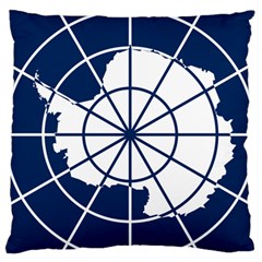 Emblem Of The Antarctic Treaty Standard Flano Cushion Case (two Sides) by abbeyz71