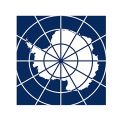 Emblem Of The Antarctic Treaty Small Satin Scarf (square) by abbeyz71