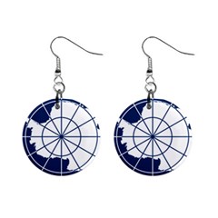 Flag Of The Antarctic Treaty Mini Button Earrings by abbeyz71