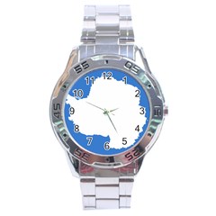 Proposed Flag Of Antarctica Stainless Steel Analogue Watch by abbeyz71