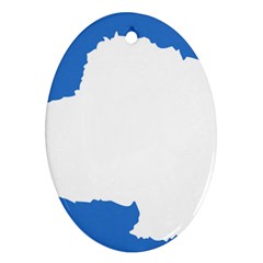 Proposed Flag Of Antarctica Oval Ornament (two Sides) by abbeyz71